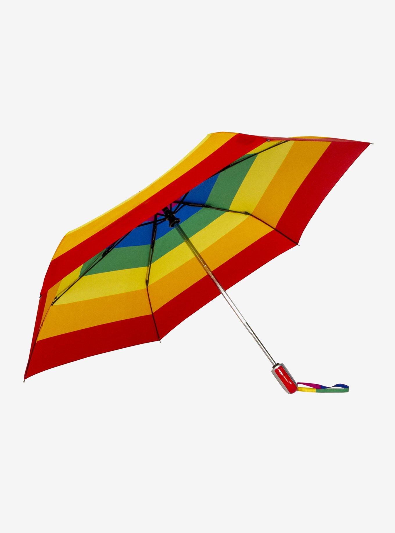 42" Auto Open / Auto Close Umbrella Rainbow, , alternate