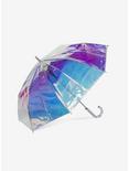 50" Auto Open Bubble Stick Umbrella Iridescent, , alternate