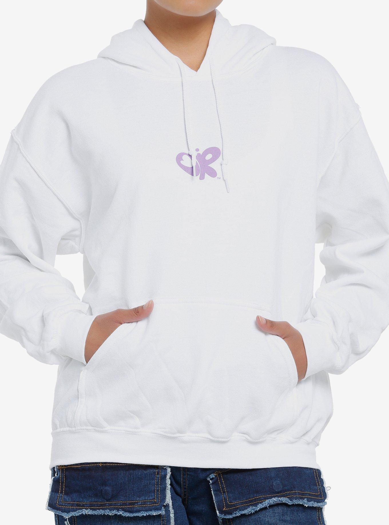 Olivia Rodrigo Laying Down Portrait Girls Hoodie, BRIGHT WHITE, alternate