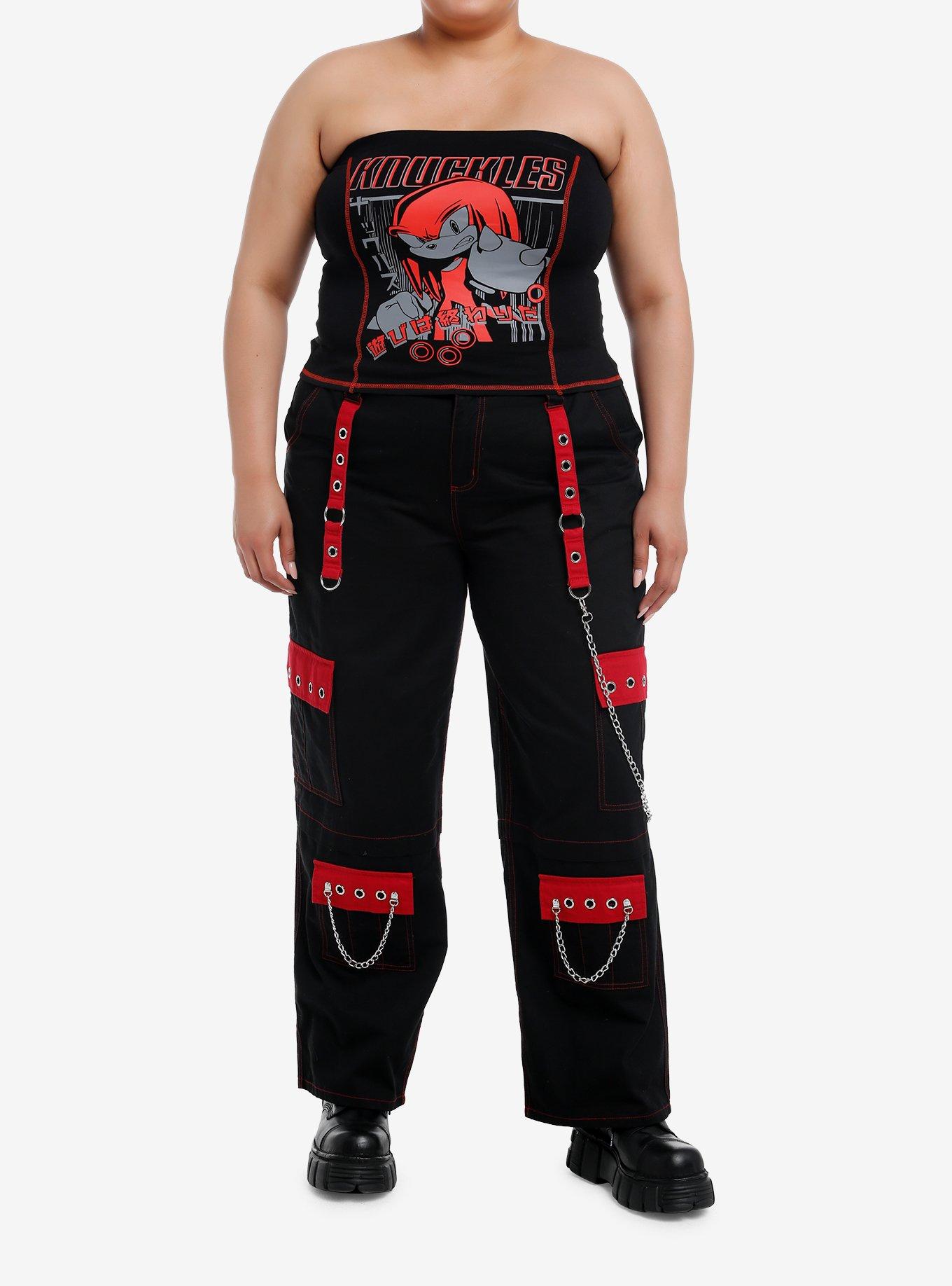 Sonic The Hedgehog Knuckles Rings Tube Top Plus Size, , hi-res
