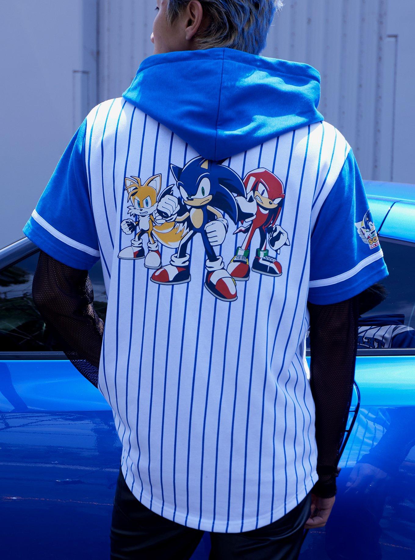 Sonic The Hedgehog Team Sonic Hooded Baseball Jersey, MULTI, alternate