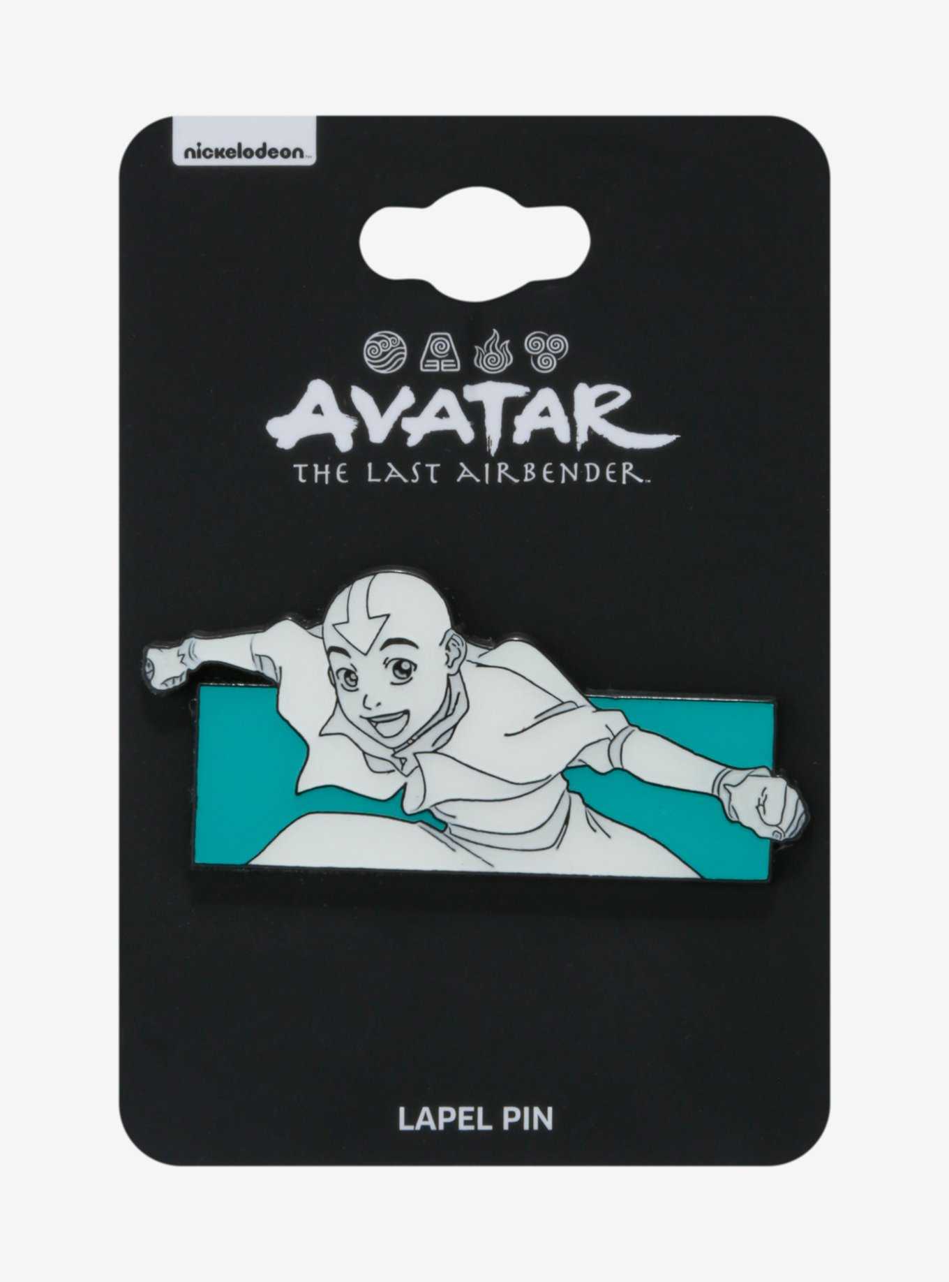Avatar: The Last Airbender Aang Minimalist Enamel Pin — BoxLunch Exclusive, , hi-res