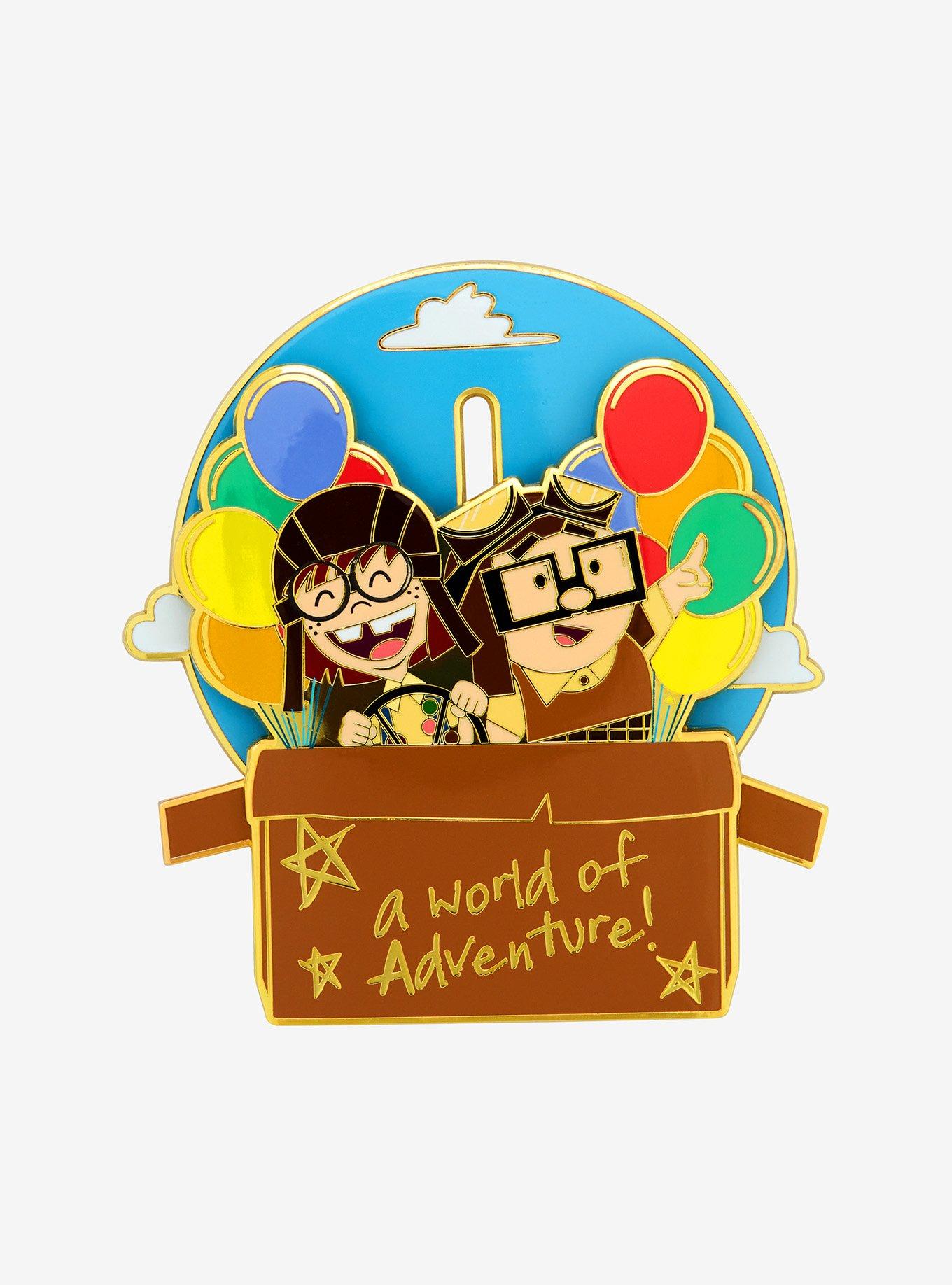 Loungefly Disney Pixar Up Carl & Ellie Sliding Enamel Pin, , hi-res