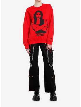 Olivia Rodrigo GUTS Red Girls Sweatshirt, , hi-res