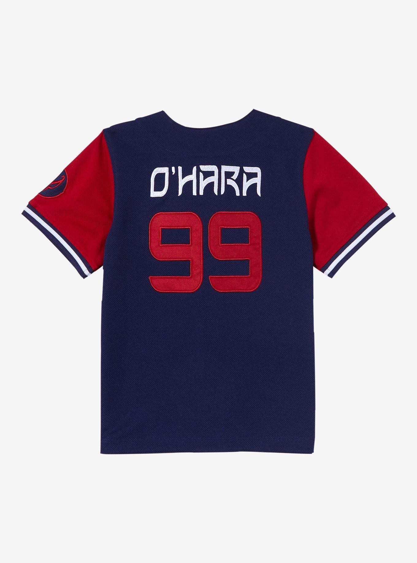 Marvel Spider-Man: Across the Spider-Verse Miguel O'Hara Toddler Baseball Jersey &mdash; BoxLunch Exclusive, NAVY, alternate
