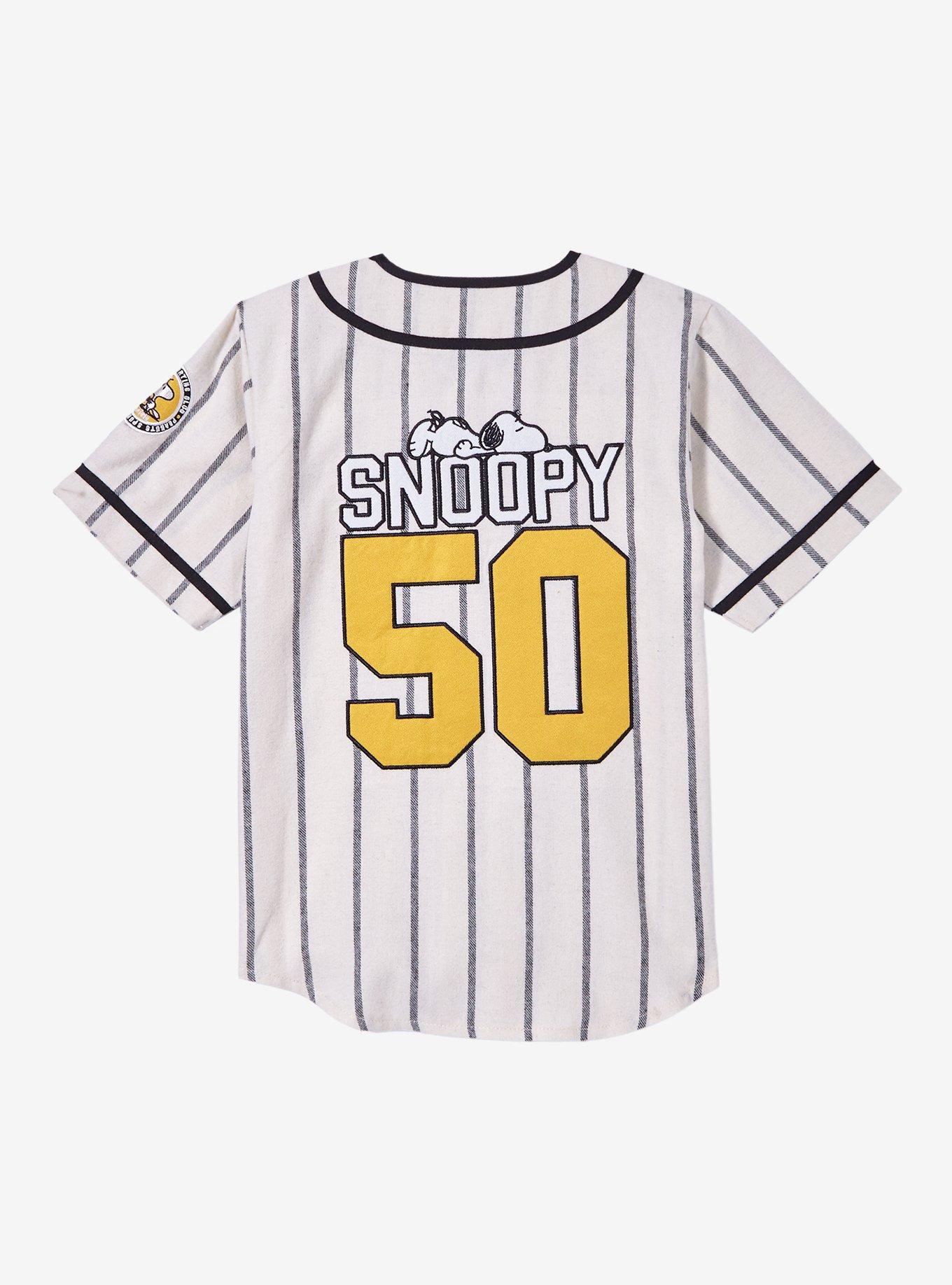 Peanuts Snoopy Pinstripe Toddler Baseball Jersey — BoxLunch Exclusive