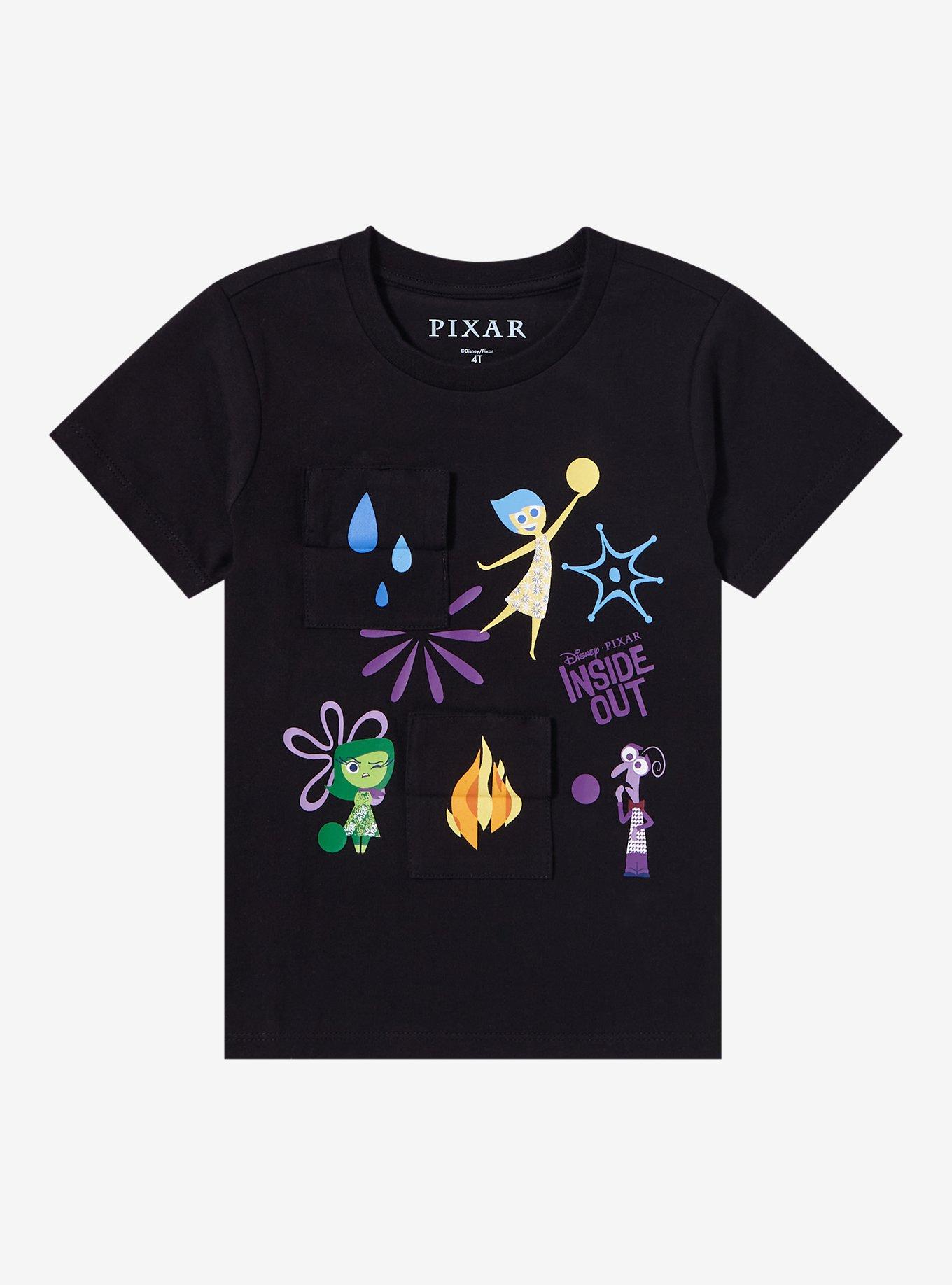 Disney Pixar Inside Out Friends Toddler Flip T-Shirt — BoxLunch Exclusive, BLACK, alternate