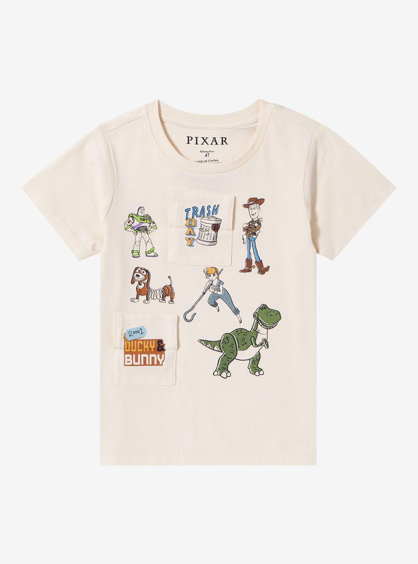 Disney Pixar Toy Story Friends Toddler Flip T-Shirt &mdash; BoxLunch Exclusive, NATURAL, alternate
