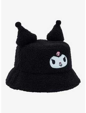 Kuromi 3D Ear Sherpa Bucket Hat, , hi-res