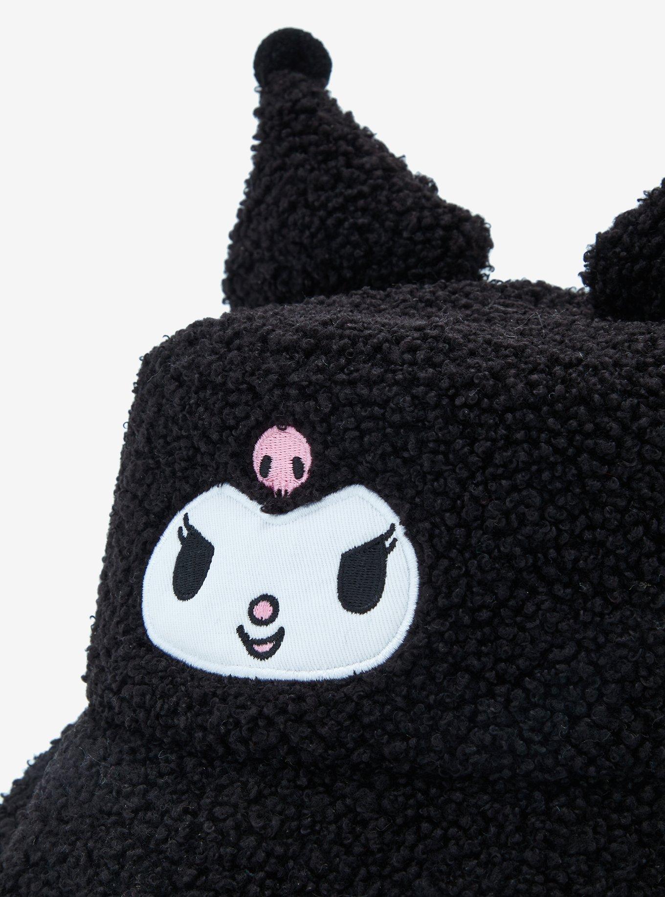Kuromi 3D Ear Sherpa Bucket Hat, , alternate