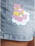 Care Bears Glitter Print Denim Mom Shorts Plus Size, MULTI, alternate