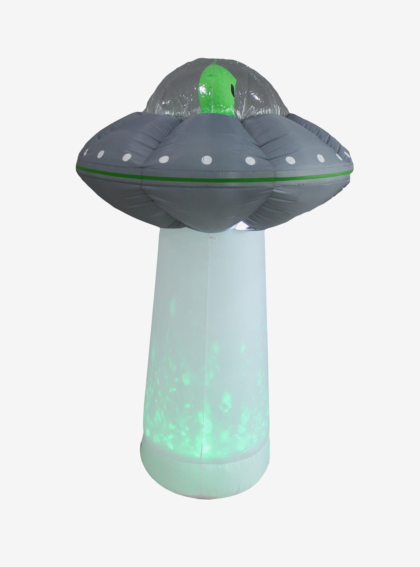 Alien UFO with Inferno Tractor Beam Inflatable Decor, , alternate