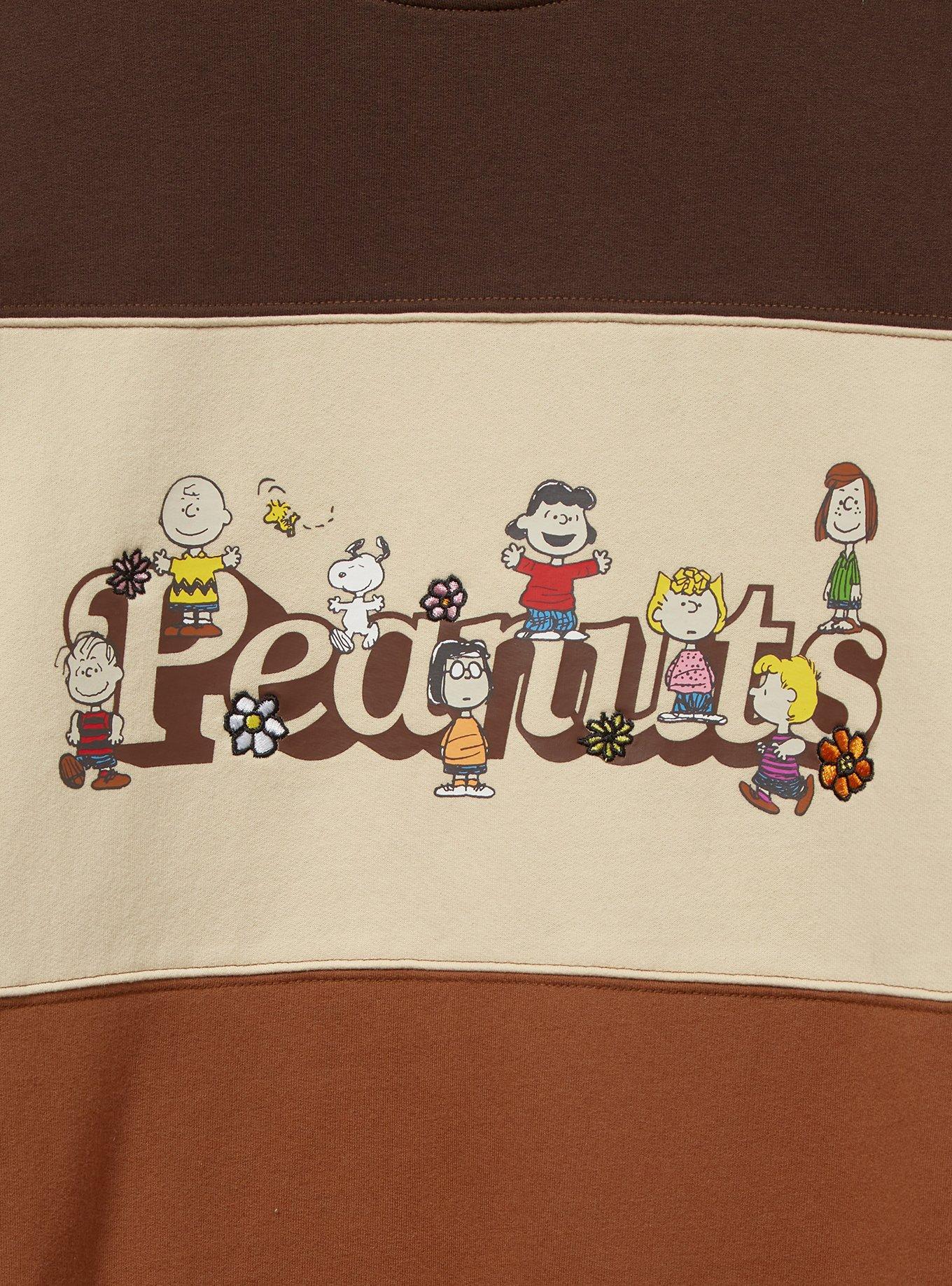 Peanuts Characters Color Block Crewneck — BoxLunch Exclusive, , alternate