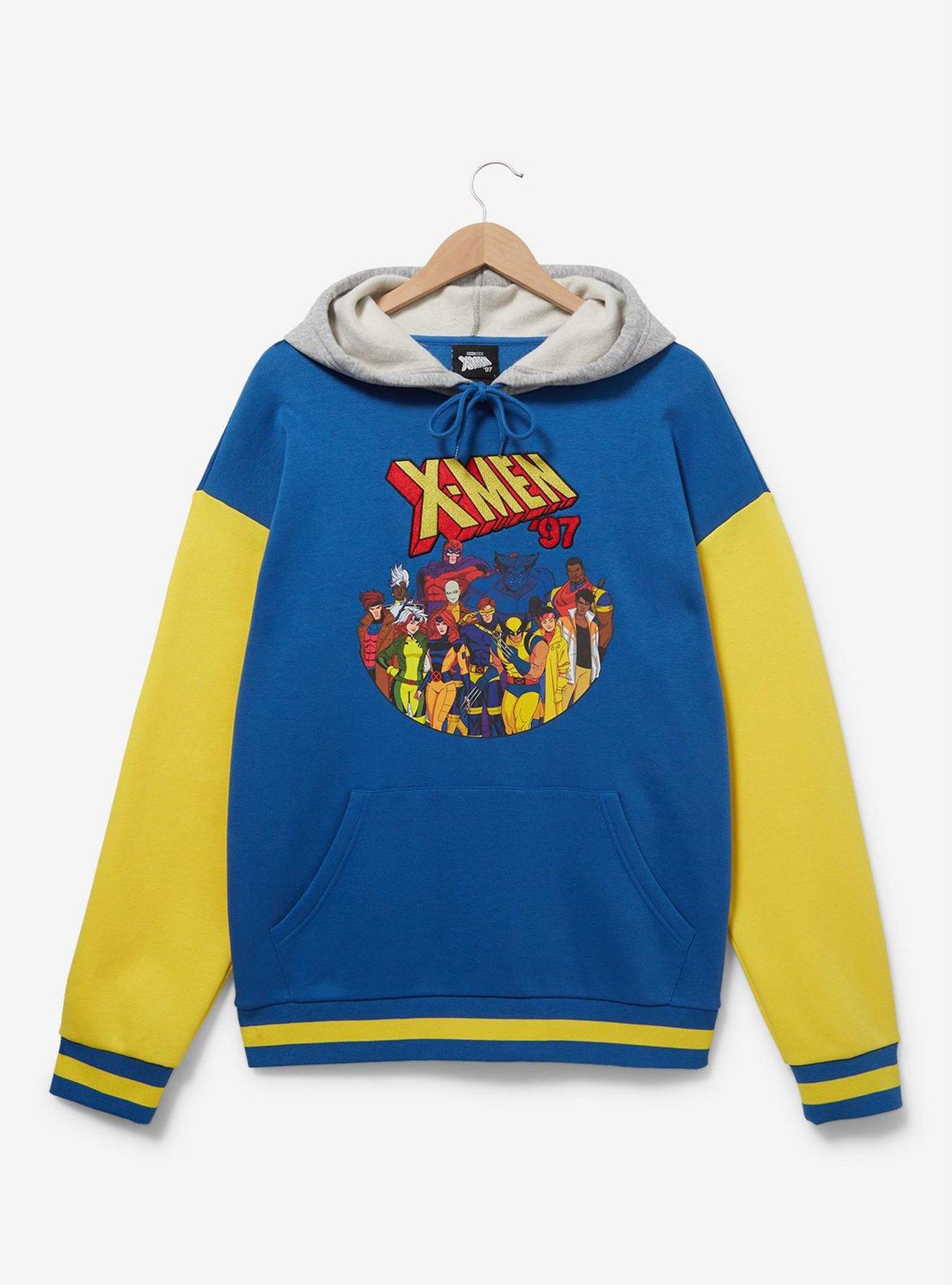 Marvel X-Men '97 Group Portrait Colorblock Hoodie - BoxLunch Exclusive, BLUE, alternate