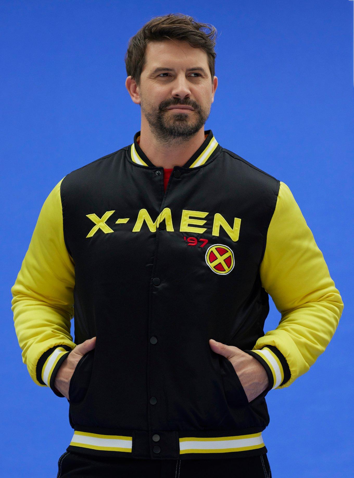 Marvel X-Men '97 Logo Bomber Jacket - BoxLunch Exclusive, BLACK, alternate