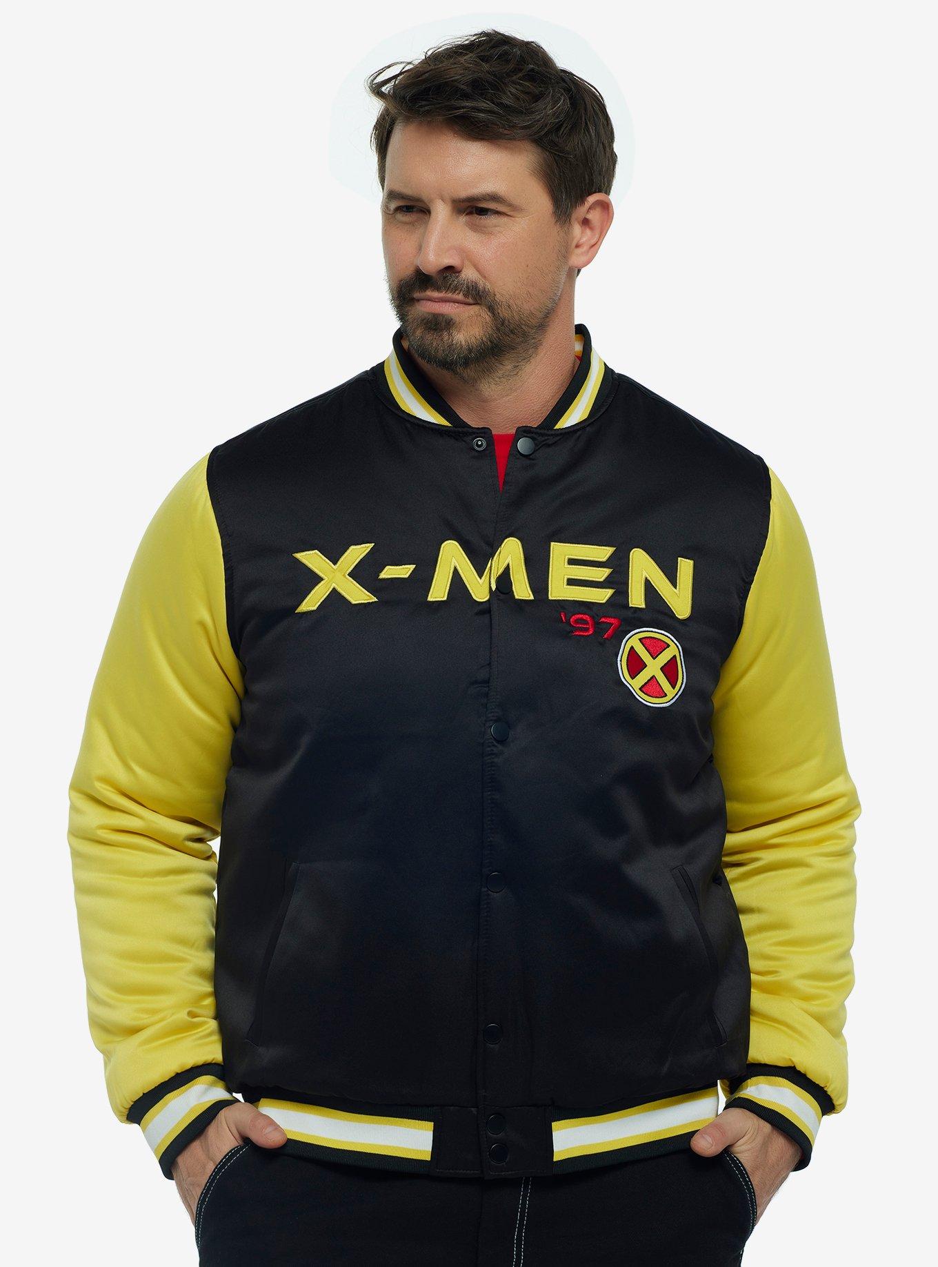 Marvel X-Men '97 Logo Bomber Jacket - BoxLunch Exclusive, BLACK, alternate