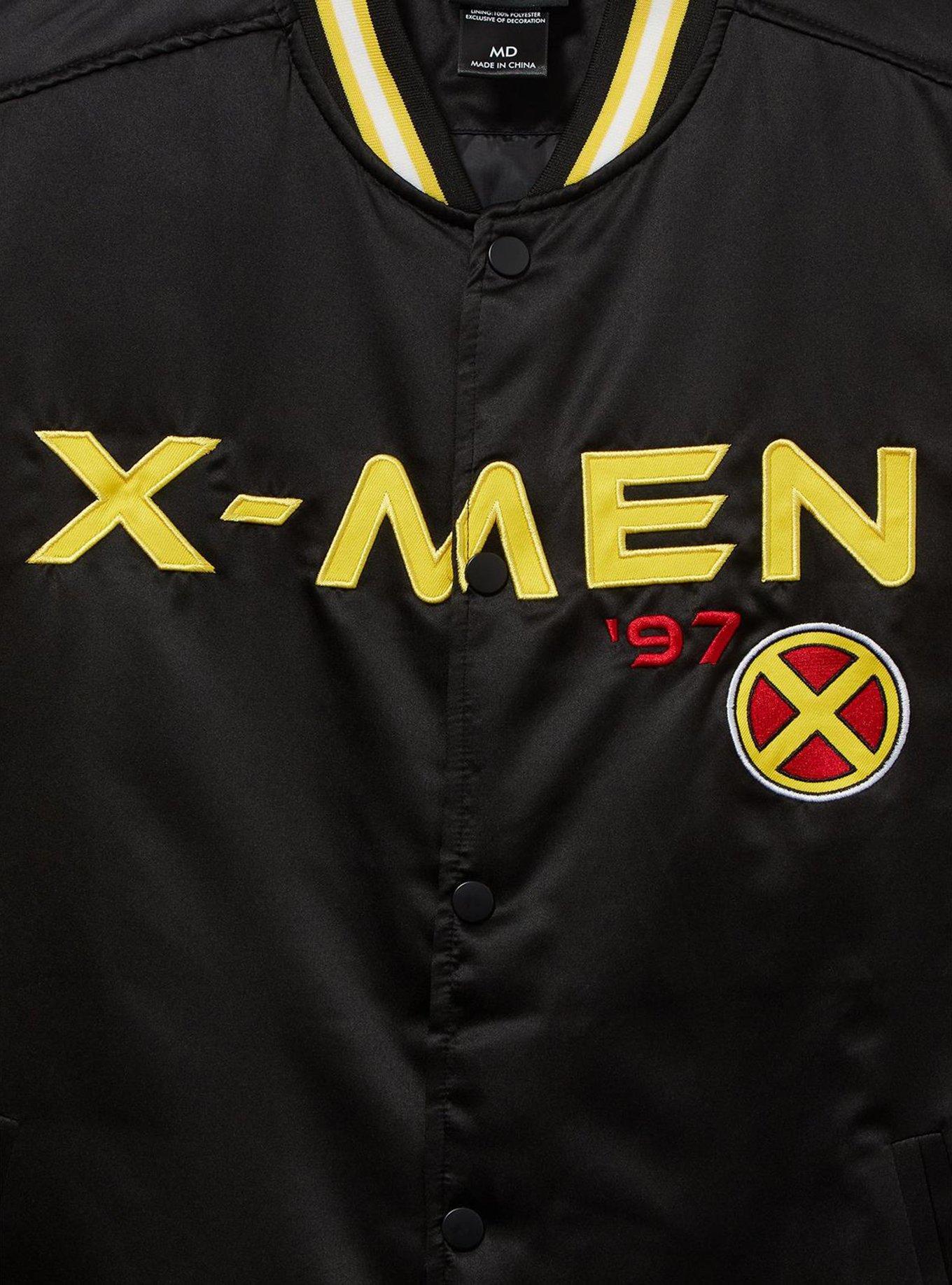 Marvel X-Men '97 Logo Bomber Jacket - BoxLunch Exclusive, BLACK, alternate
