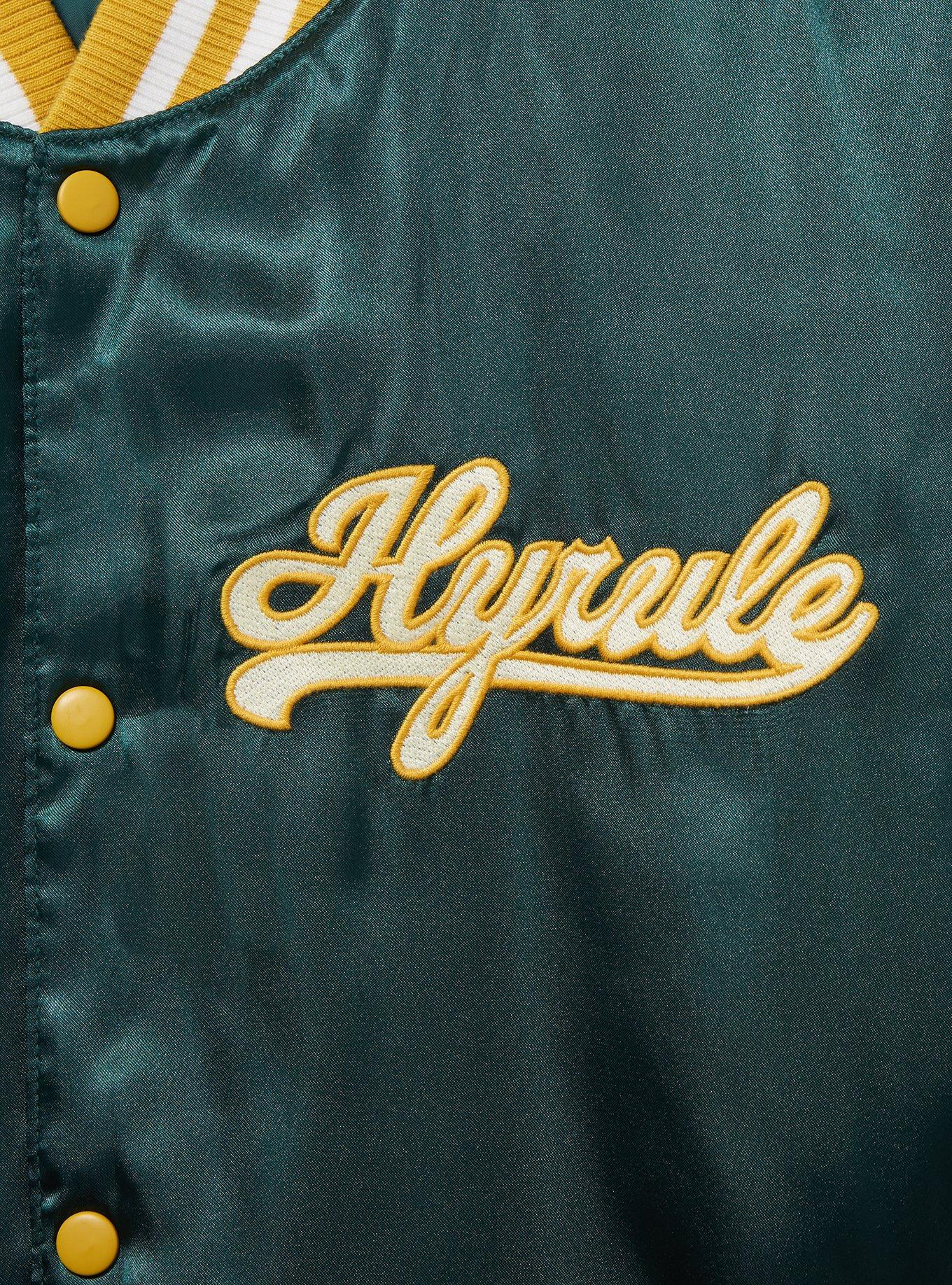 Nintendo The Legend of Zelda Hyrule Bomber Jacket &mdash; BoxLunch Exclusive, GREEN, alternate