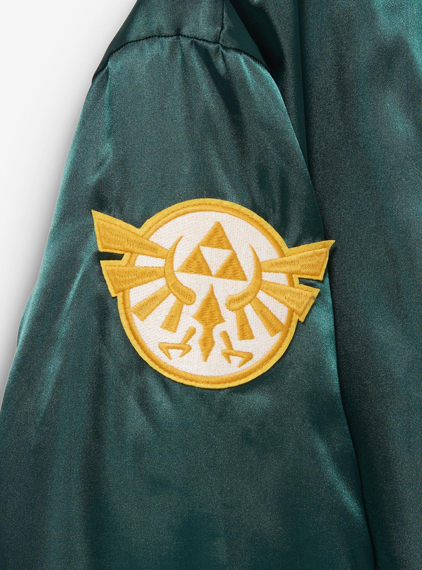 Nintendo The Legend of Zelda Hyrule Bomber Jacket &mdash; BoxLunch Exclusive, GREEN, alternate