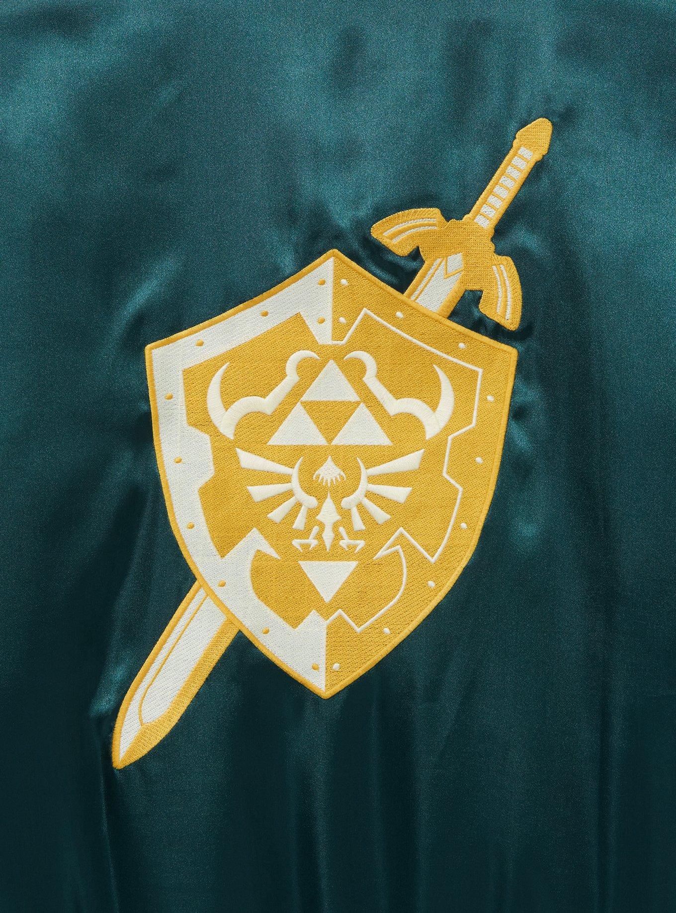 Nintendo The Legend of Zelda Hyrule Bomber Jacket &mdash; BoxLunch Exclusive, GREEN, alternate