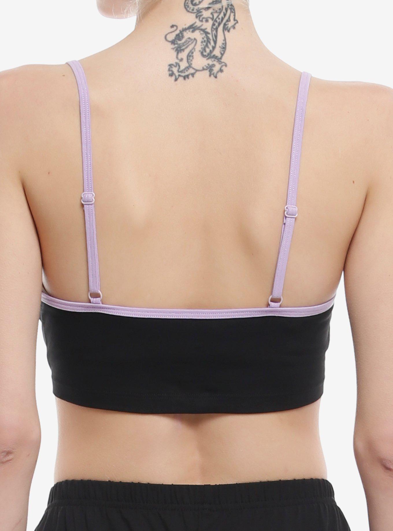 Ghost Logo Bralette, BLACK, alternate