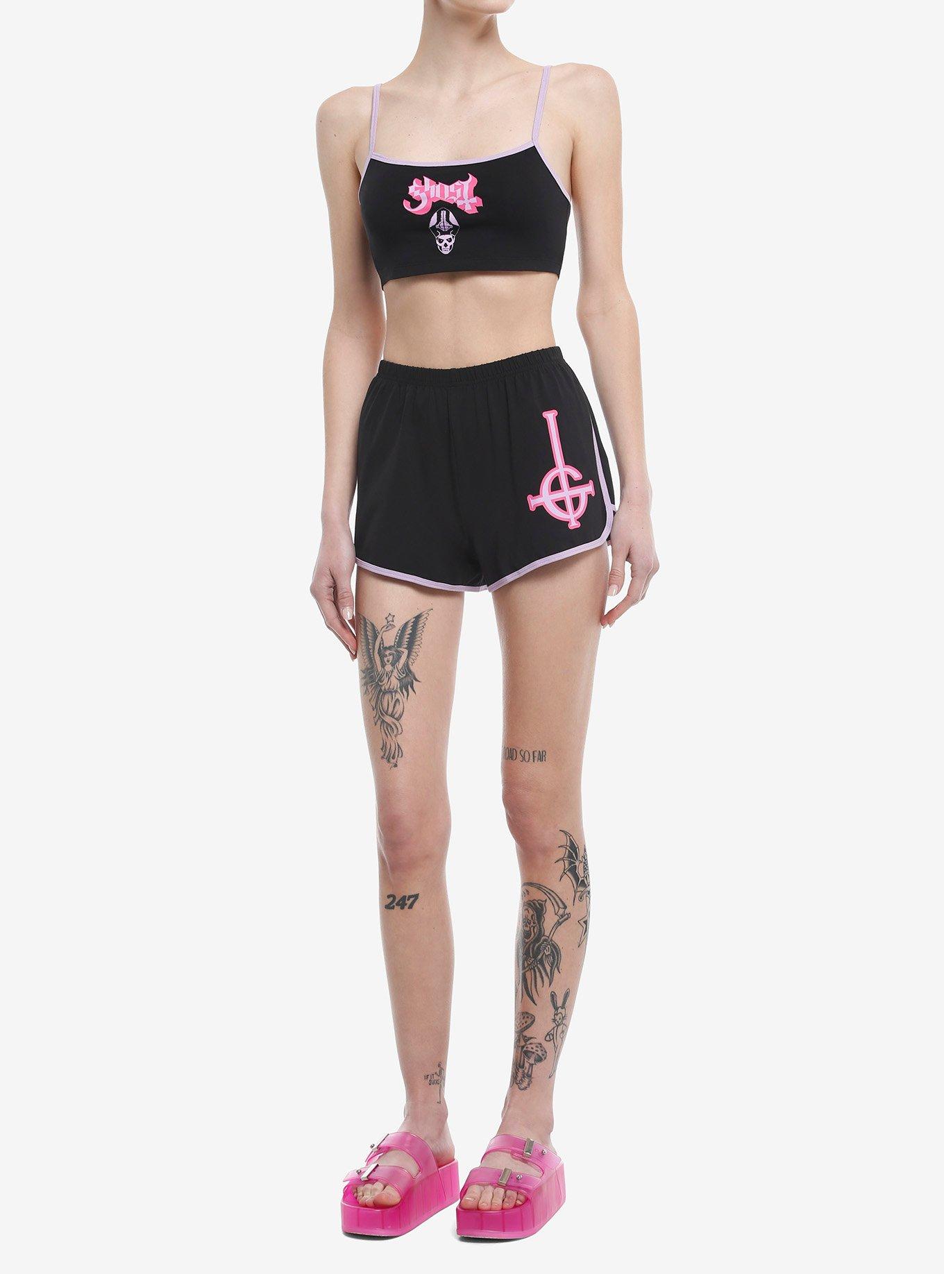Ghost Logo Bralette, BLACK, alternate