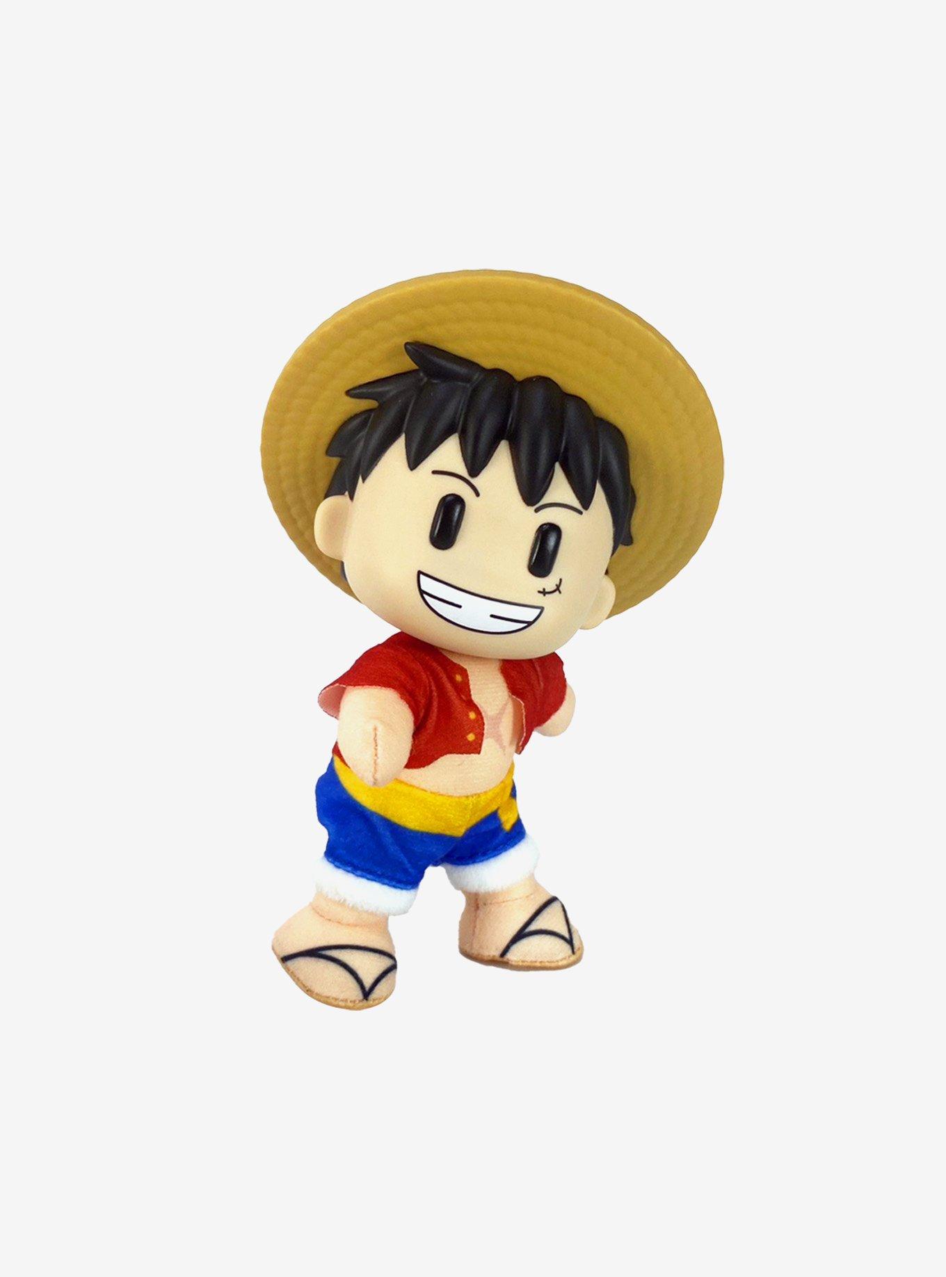 Figure Key One Piece Monkey D. Luffy Vinyl Head Moveable Plush, , alternate