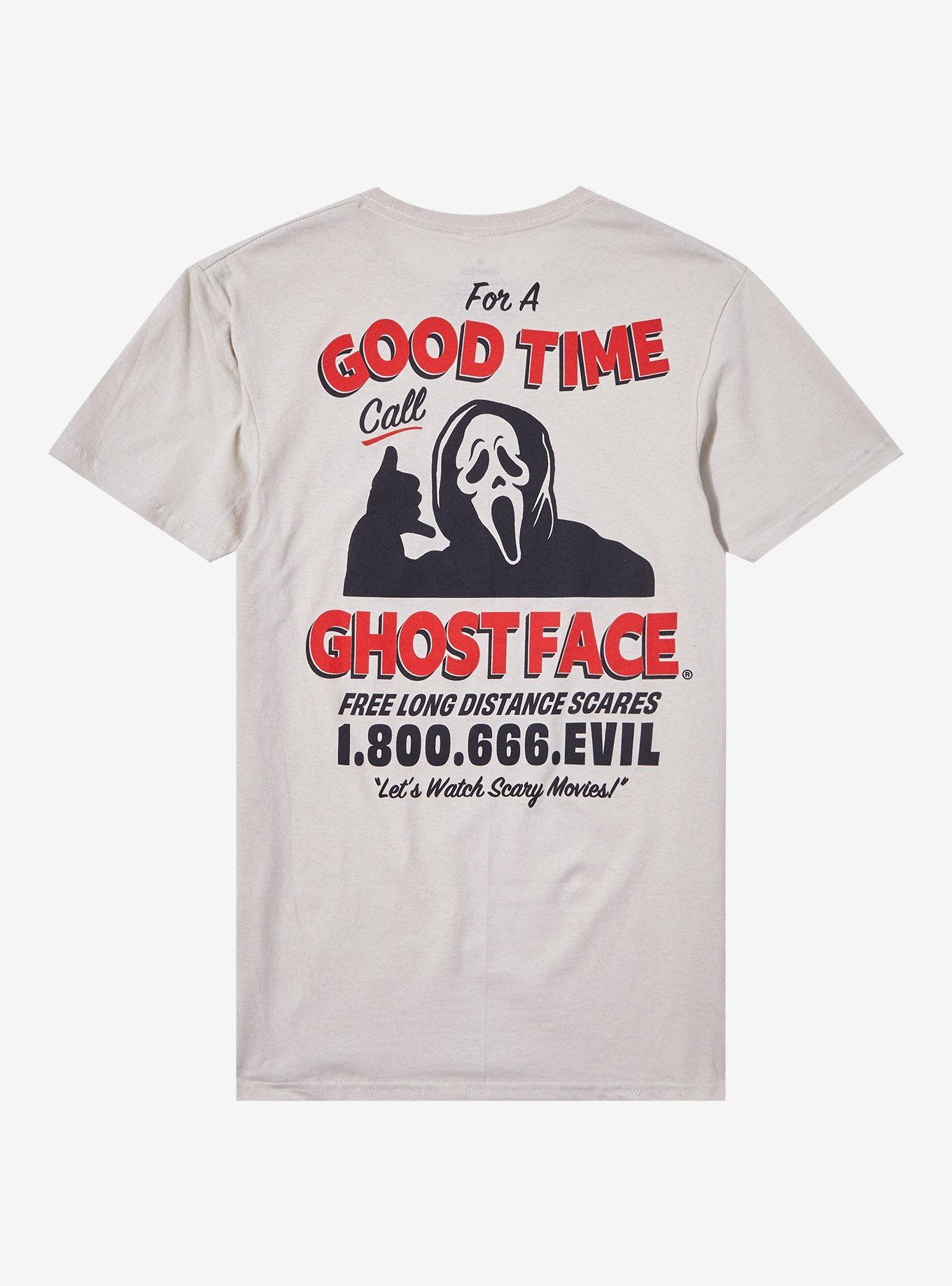 Scream Ghost Face Good Time Double-Sided T-Shirt, BLACK, alternate