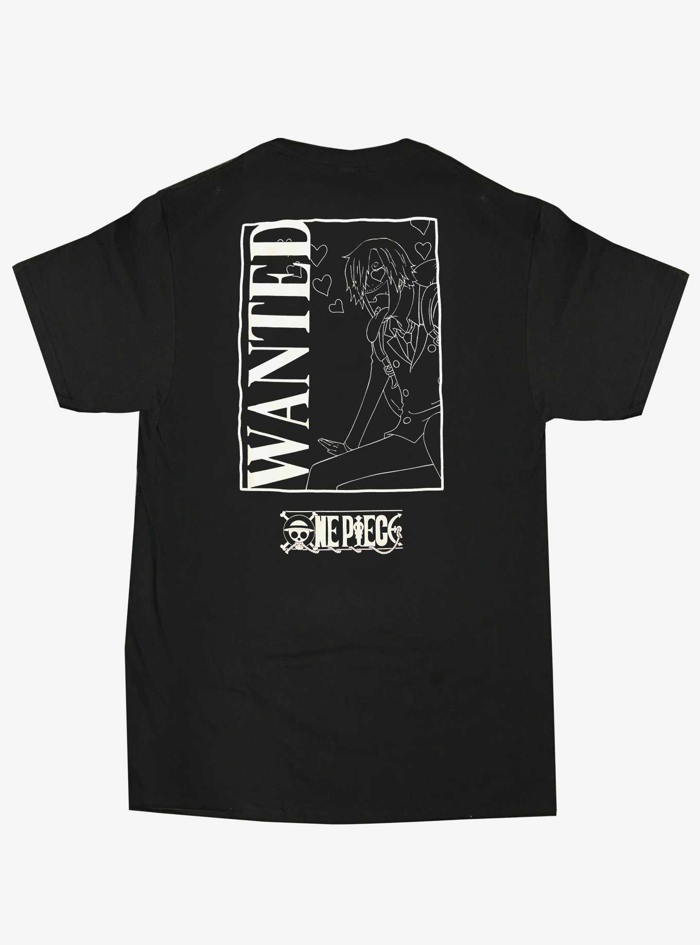 One Piece Sanji Wanted Poster Double-Sided T-Shirt, , hi-res
