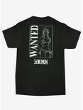One Piece Nami Wanted Poster Double-Sided T-Shirt, BLACK, alternate