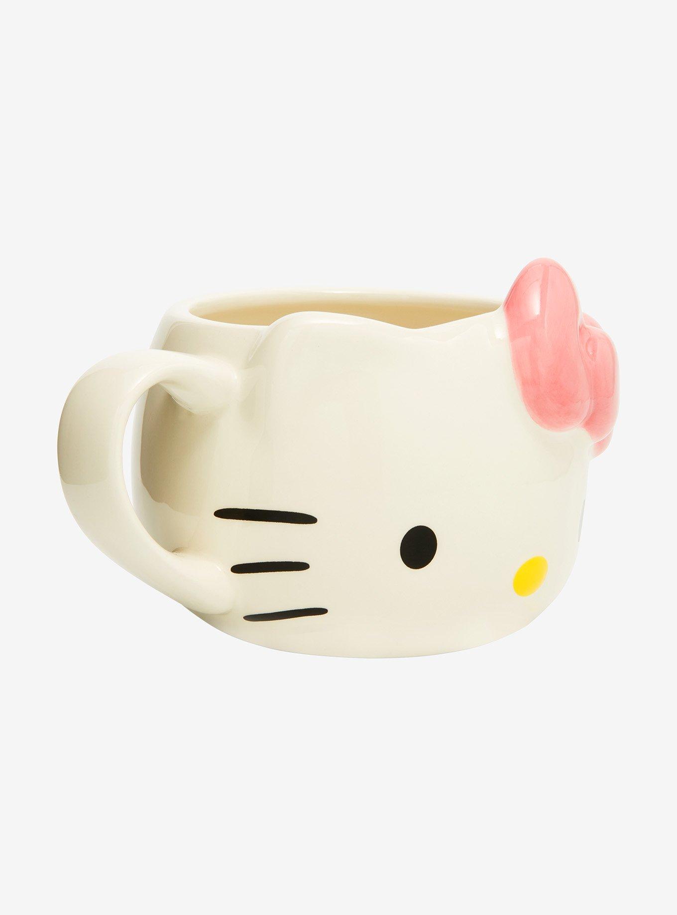 Sanrio Hello Kitty Head Pink Bow Figural Mug, , alternate