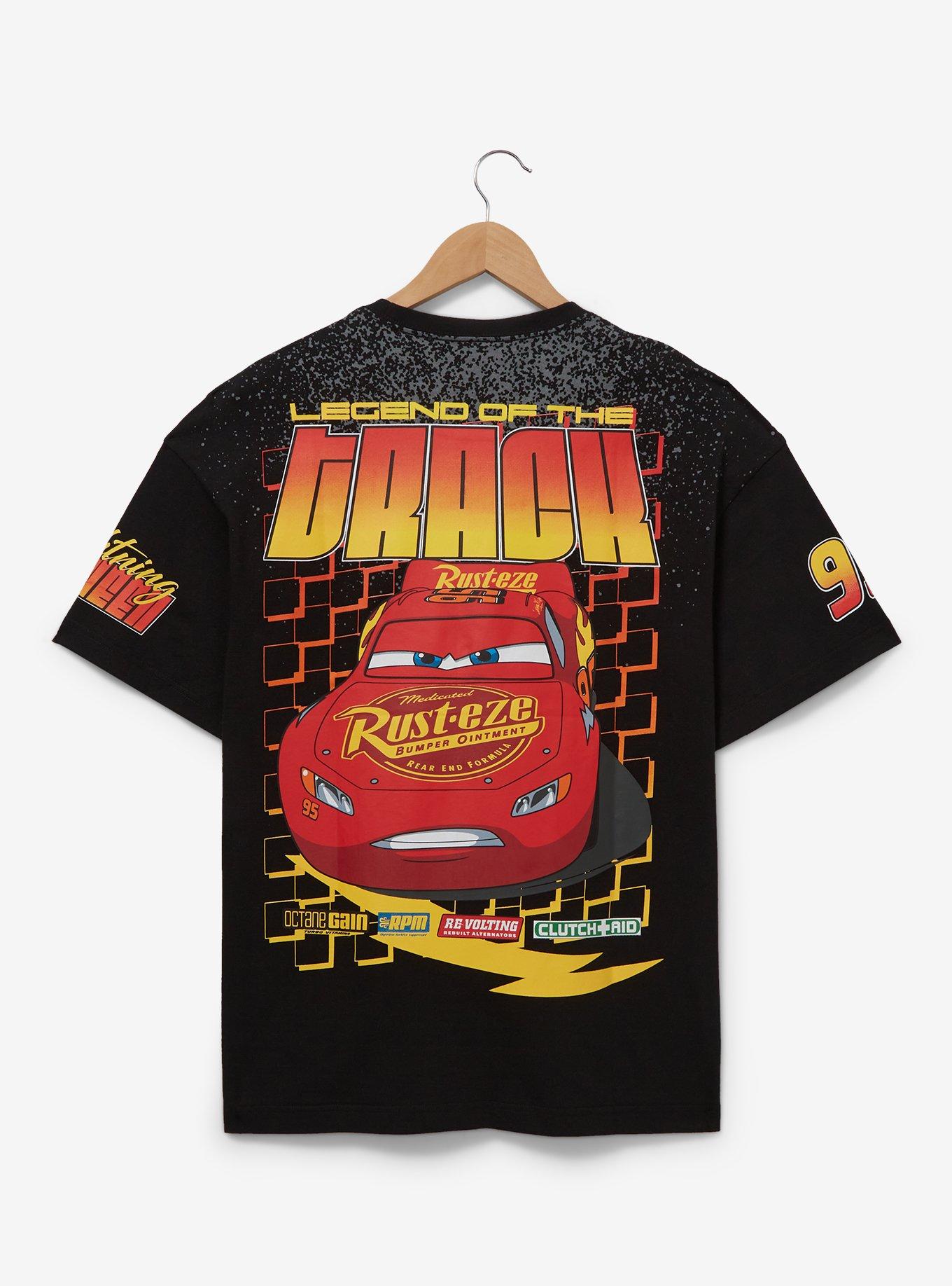 boohoo MAN★半袖 ディズニー Cars Lightning McQueen Tシャツ Oversized Pixar Cars Lightning License T-shirt | boohooMAN USA