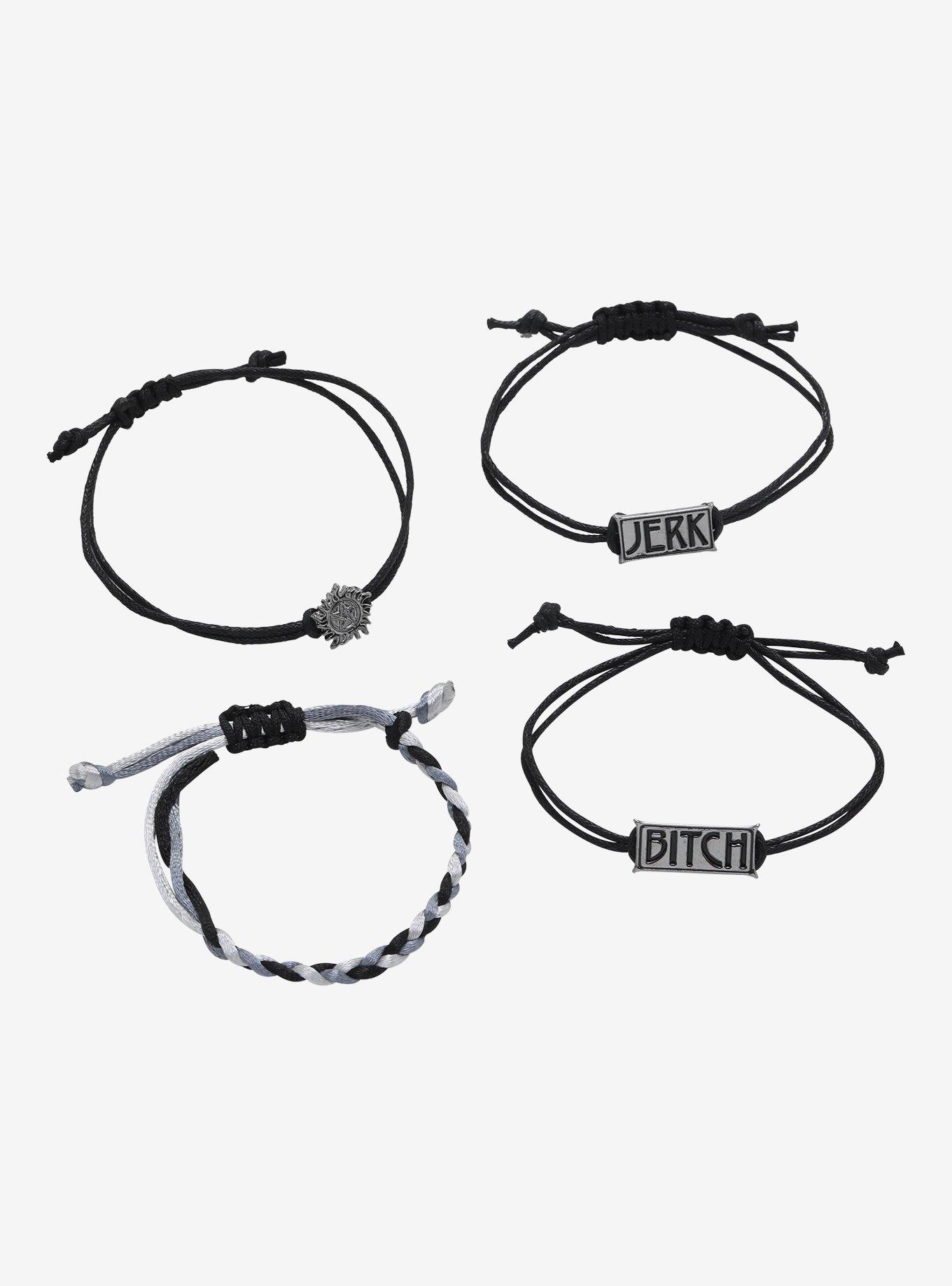 Supernatural Bitch Jerk Bracelet Cord Set, , hi-res