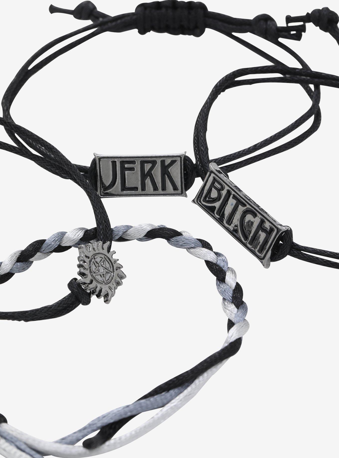 Supernatural Bitch Jerk Bracelet Cord Set, , alternate