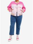 Care Bears Rainbow Varsity Girls Racing Jacket Plus Size, MULTI, alternate