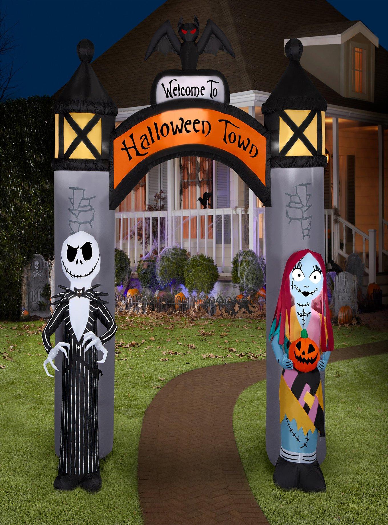 Disney Nightmare Before Christmas Welcome to Halloween Town Airblown, , alternate