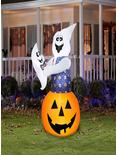 Whimsical Pumpkin Ghost with Baby Airblown, , alternate