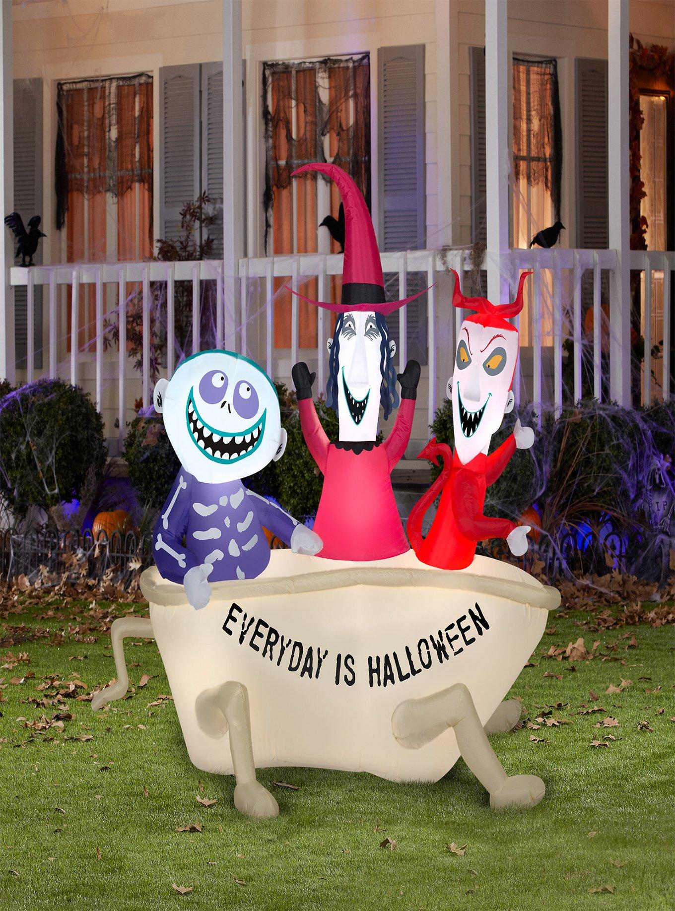 Disney Nightmare Before Christmas Lock Shock & Barrel in Tub Airblown, , alternate