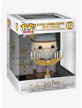 Funko Pop! Deluxe Harry Potter and the Prisoner of Azkaban Albus Dumbledore with Podium Vinyl Figure, , hi-res