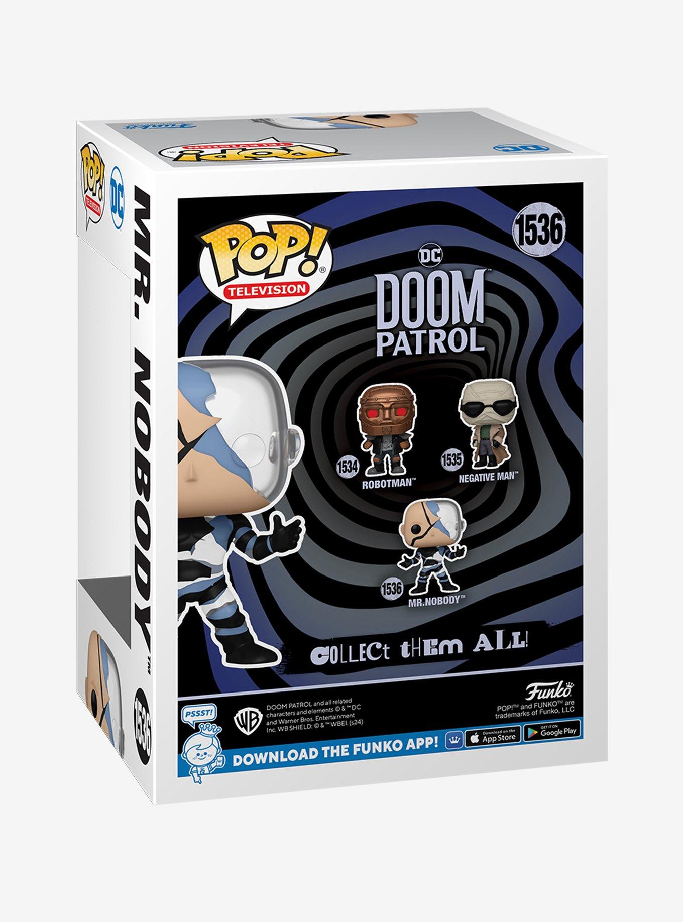 Funko Pop! Television DC Comics Doom Patrol Mr. Nobody Glow-in-the-Dark Vinyl Figure, , alternate