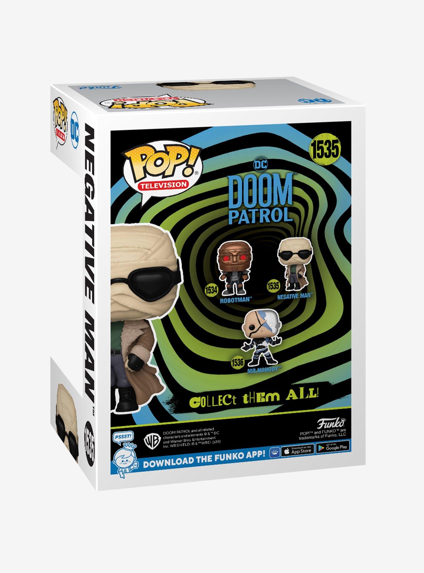 Funko Pop! Television DC Comics Doom Patrol Negative Man Vinyl Figure, , alternate