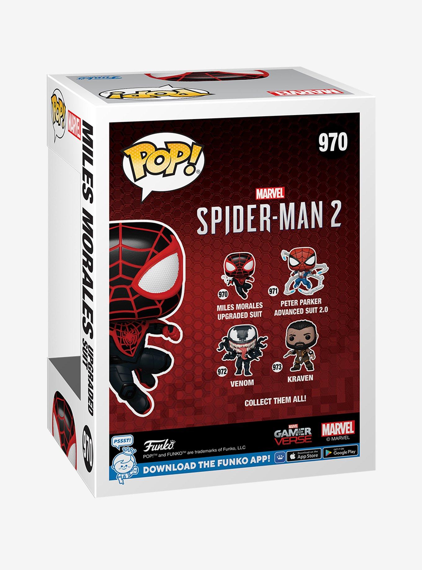 Funko Pop! Marvel Spider-Man 2 Miles Morales Upgraded Suit Vinyl Bobblehead, , alternate