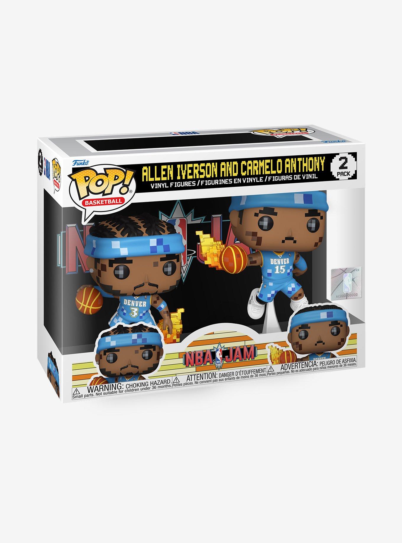 Funko Pop! Basketball NBA Jam Allen Iverson and Carmelo Anthony Vinyl Figure Set, , alternate