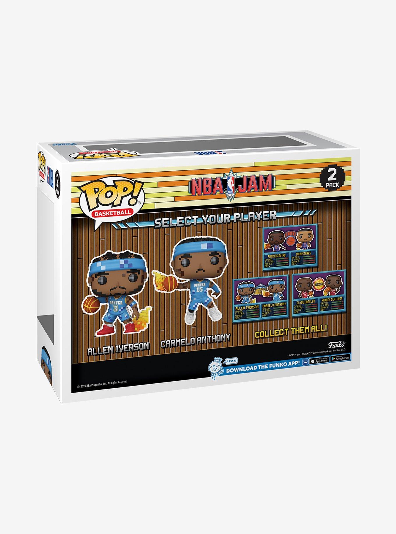 Funko Pop! Basketball NBA Jam Allen Iverson and Carmelo Anthony Vinyl Figure Set, , alternate