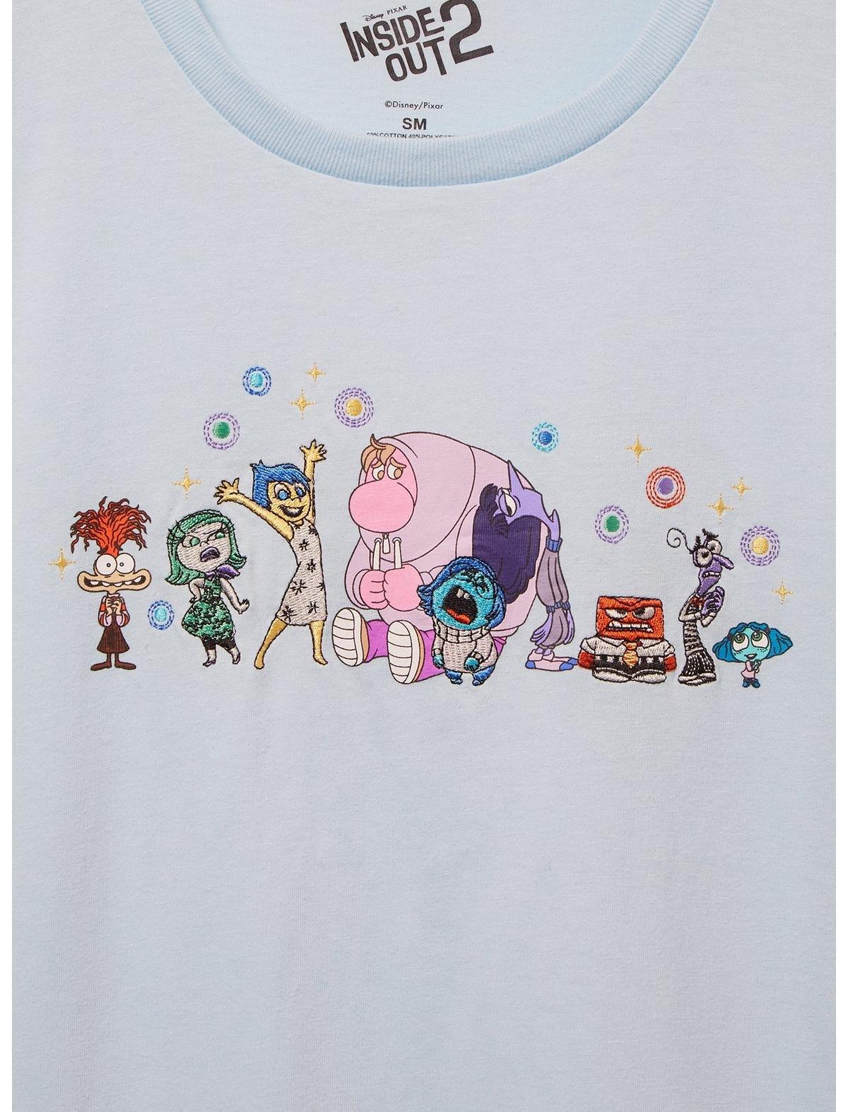 Disney Pixar Inside Out 2 Joy and Friends Women's T-Shirt — BoxLunch Exclusive, LIGHT BLUE, alternate