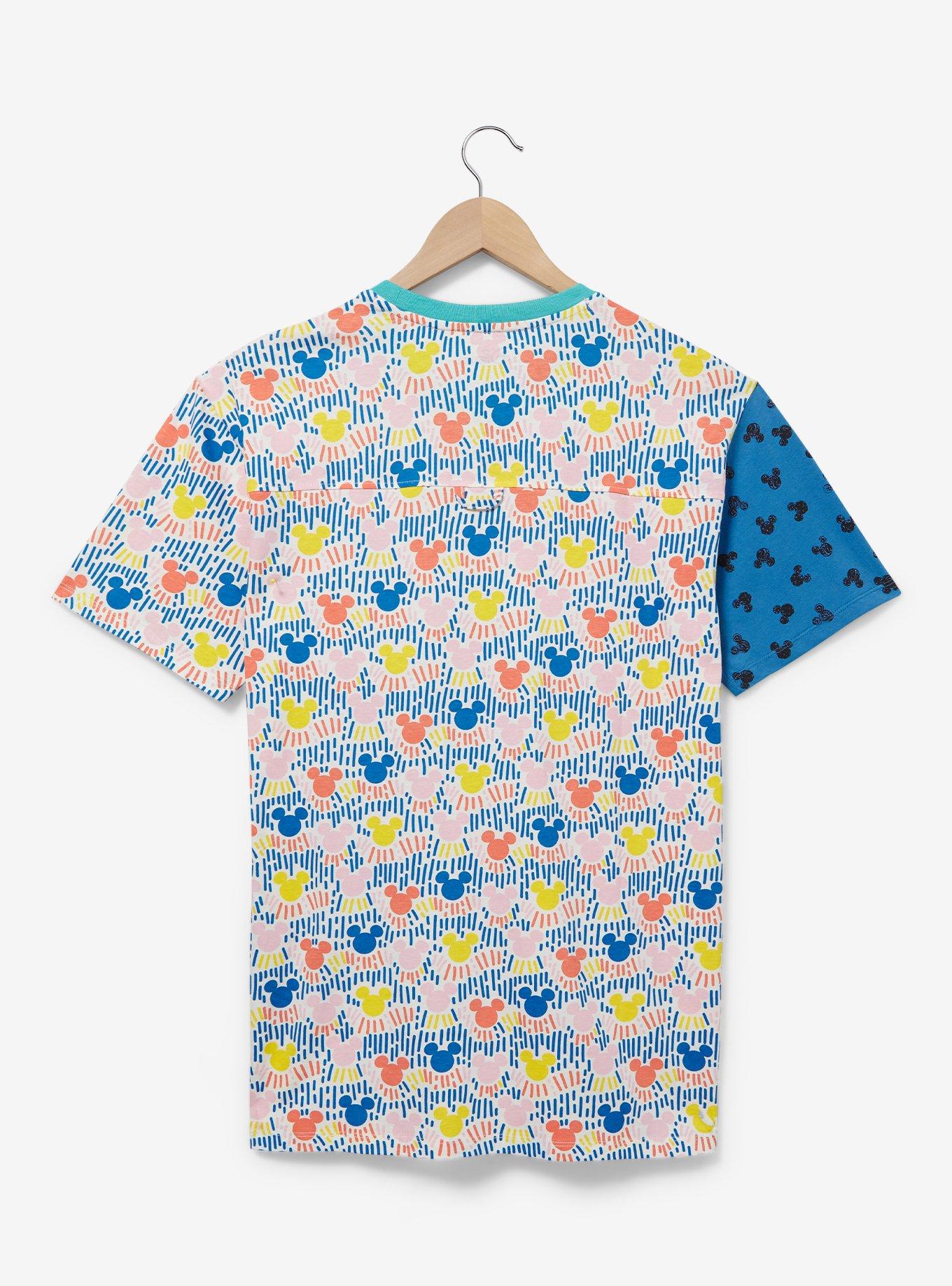Disney Mickey Mouse Vintage Allover Print T-Shirt &mdash; BoxLunch Exclusive, MULTI, alternate