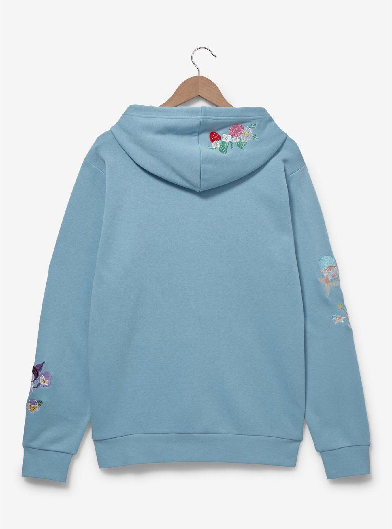 Sanrio Hello Kitty and Friends Floral Character Hoodie — BoxLunch Exclusive, LIGHT BLUE, alternate