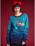 Our Universe Studio Ghibli Kiki's Delivery Service Kiki Flying Sweater - BoxLunch Exclusive, BLUE, alternate