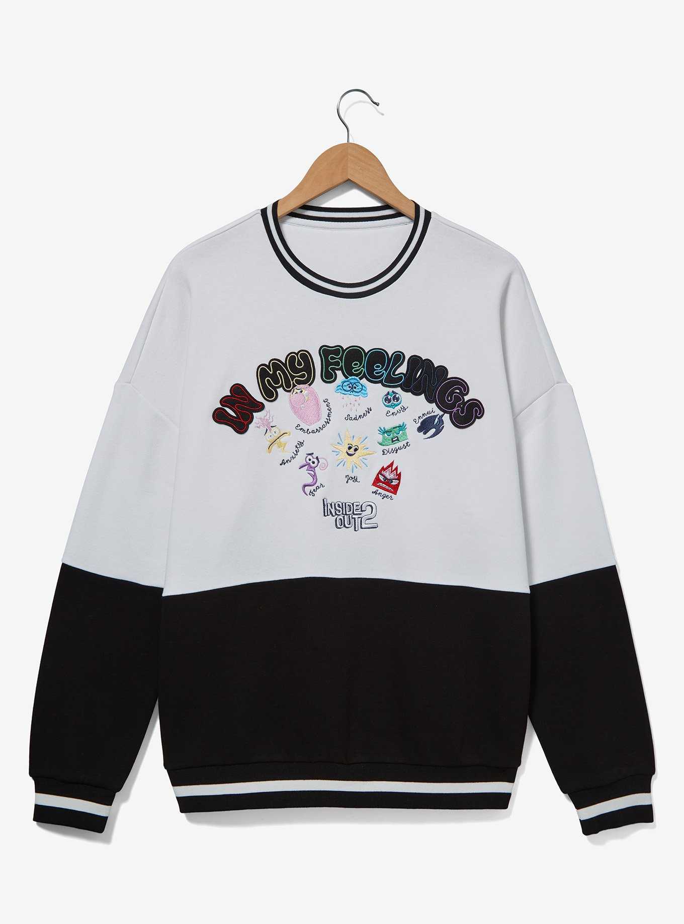 Disney Pixar Inside Out 2 In My Feelings Panel Crewneck - BoxLunch Exclusive, , hi-res