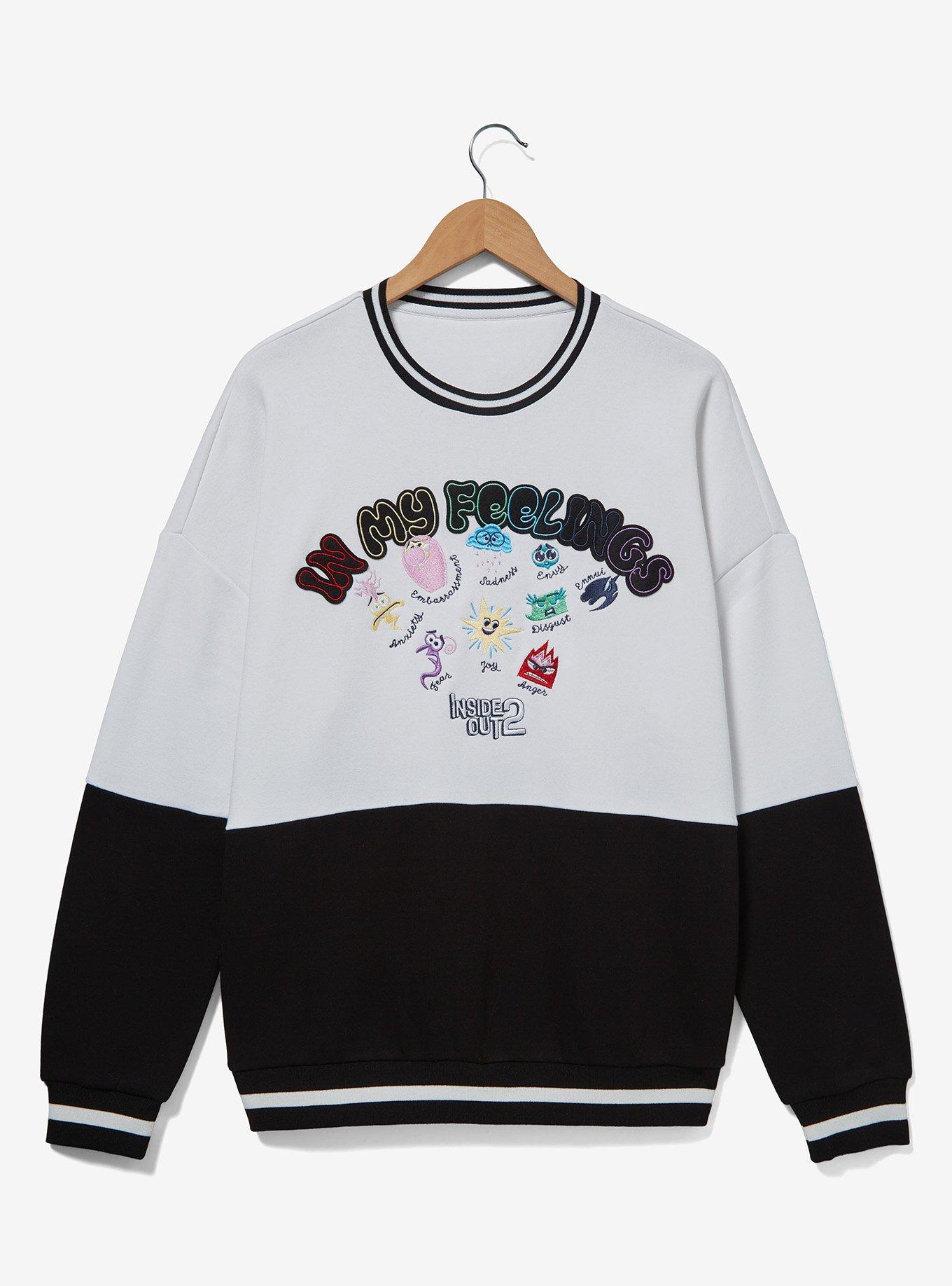 Disney Pixar Inside Out 2 In My Feelings Panel Crewneck - BoxLunch Exclusive, , hi-res